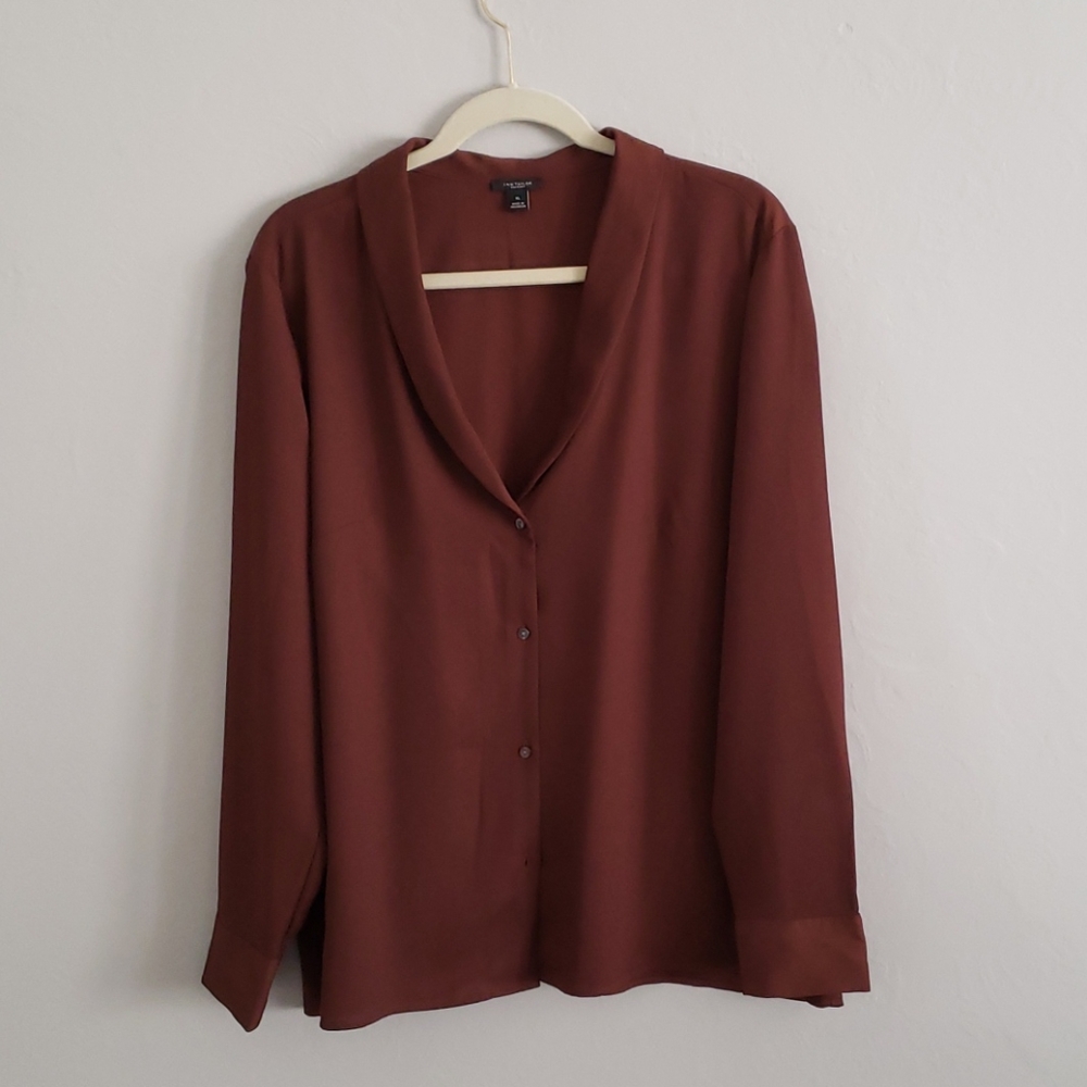 Brown Button Down Dress Shirt